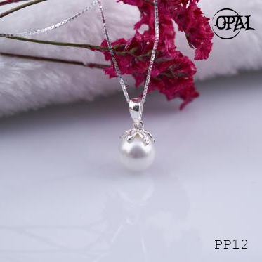  PP12- Dây chuyền bạc kèm mặt Ngọc trai OPAL 