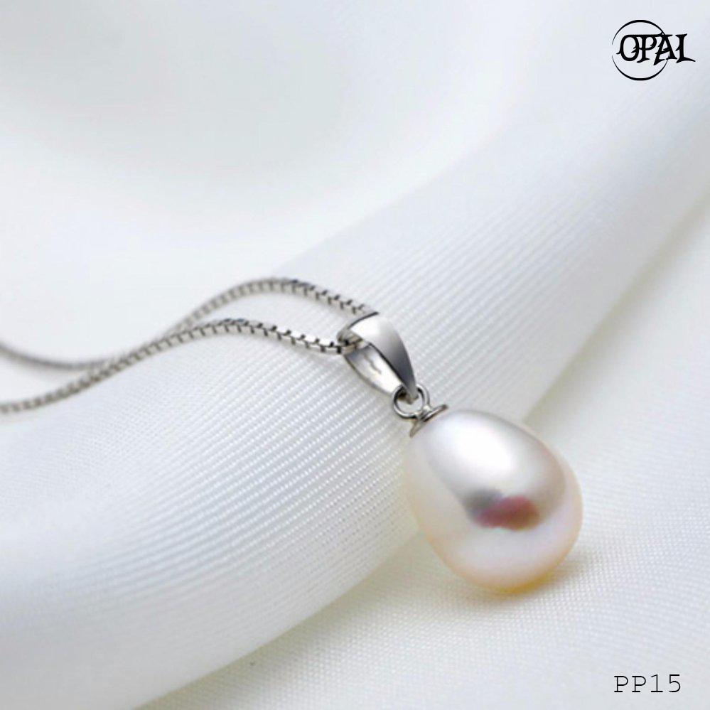 PP15- Dây chuyền bạc kèm mặt Ngọc Trai OPAL