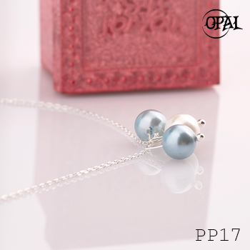  PP17- Dây chuyền bạc kèm mặt Ngọc trai OPAL 