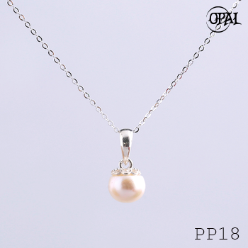 PP18- Dây chuyền bạc kèm mặt Ngọc Trai OPAL