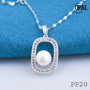 PP20- Dây chuyền bạc kèm mặt Ngọc Trai OPAL