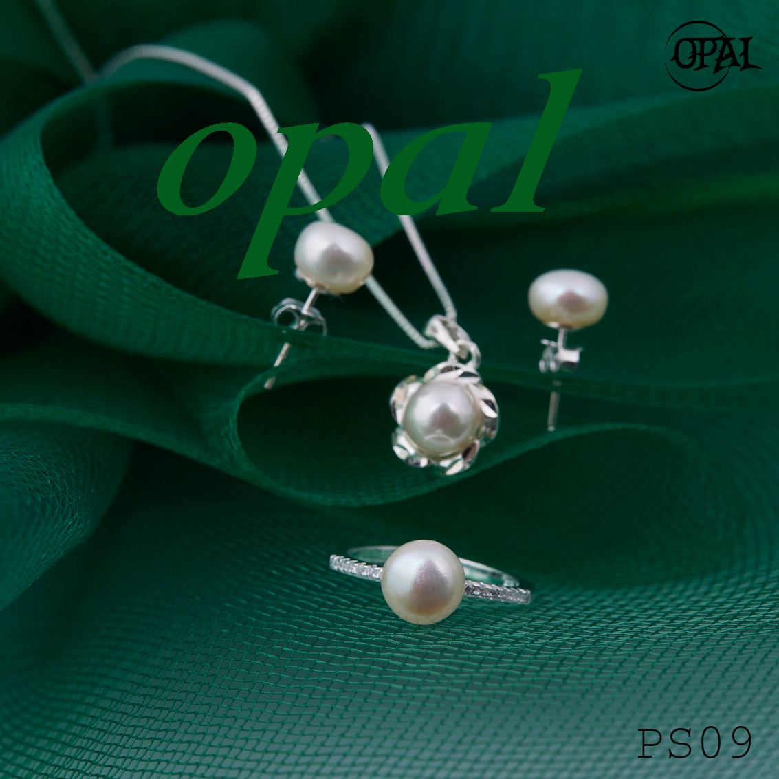PS09 - Bộ trang sức ngọc trai OPAL