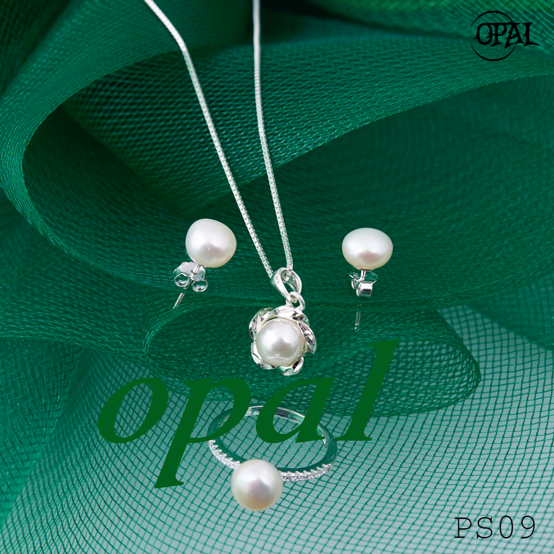 PS09 - Bộ trang sức ngọc trai OPAL