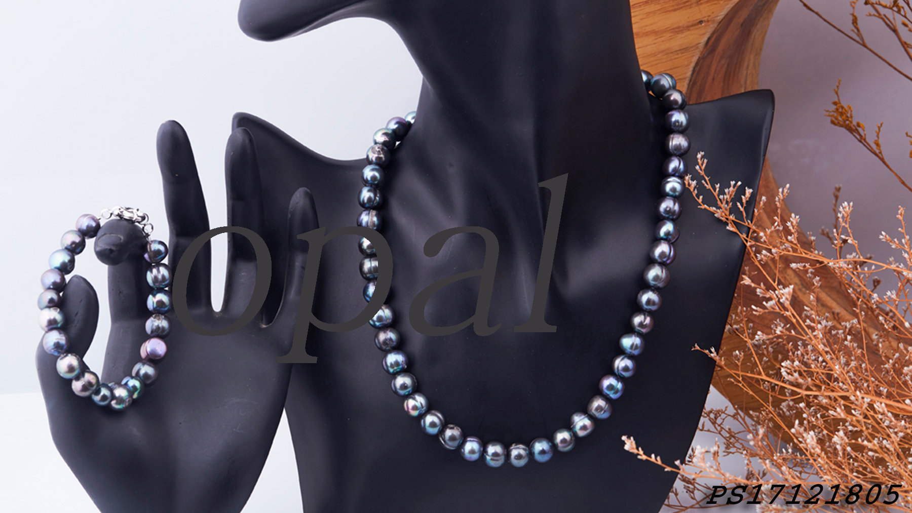 PS17121805 - Bộ trang sức ngọc trai tự nhiên OPAL