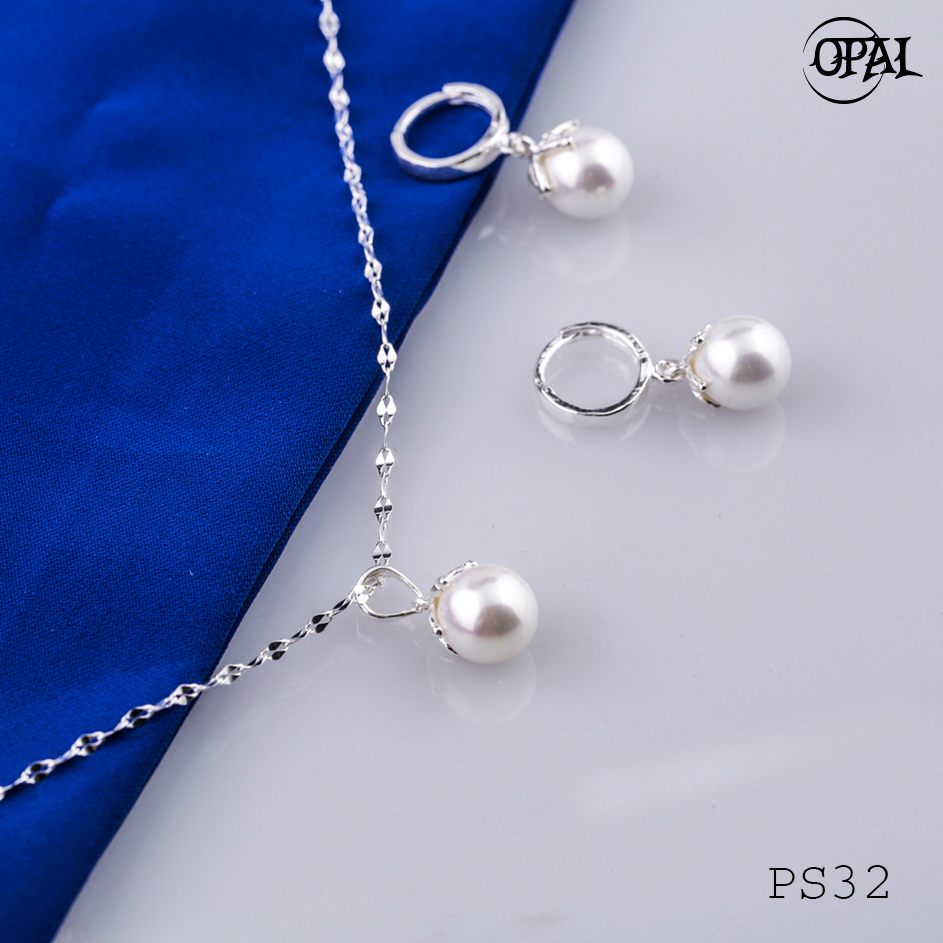 PS32- Bộ trang sức Ngọc Trai OPAL