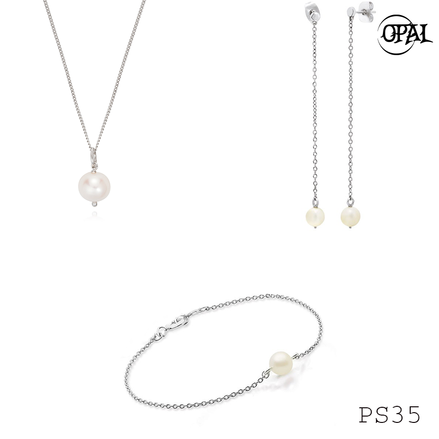 PS35- Bộ trang sức Ngọc Trai OPAL