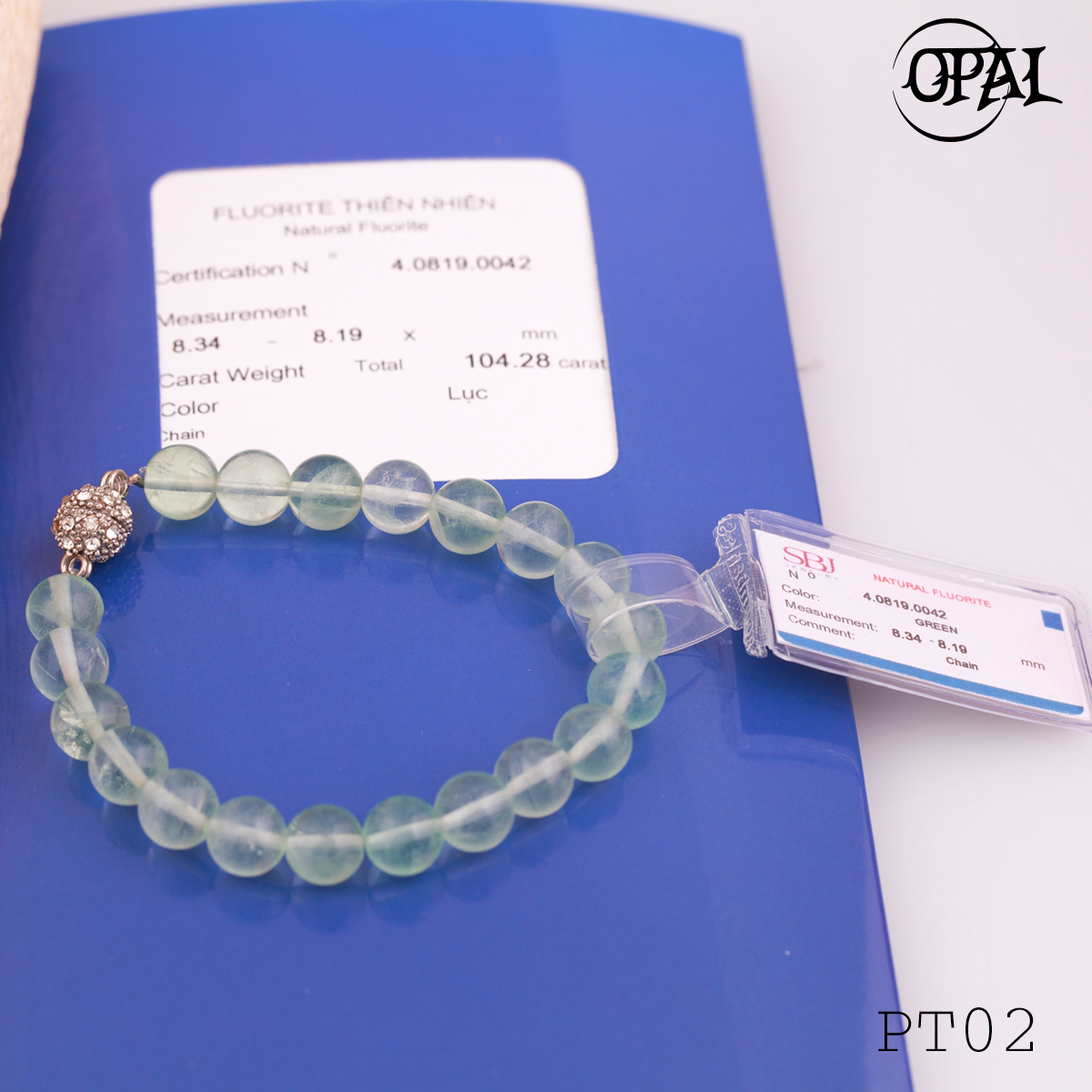 PT02 - Vòng đá Flourite thiên nhiên