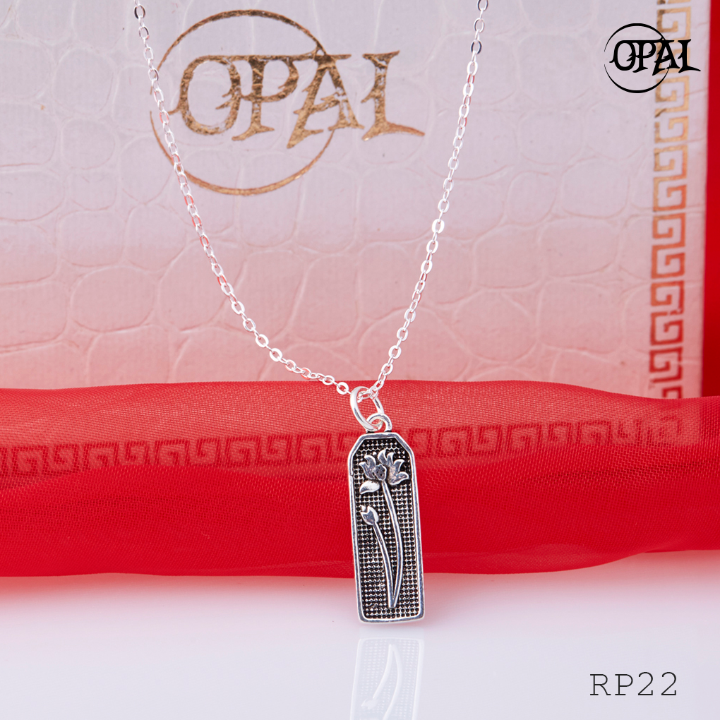 RP22- Bộ mặt và dây chuyền bạc OPAL