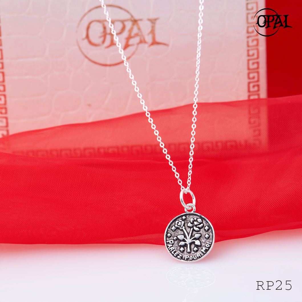 RP25- Bộ mặt và dây chuyền bạc OPAL
