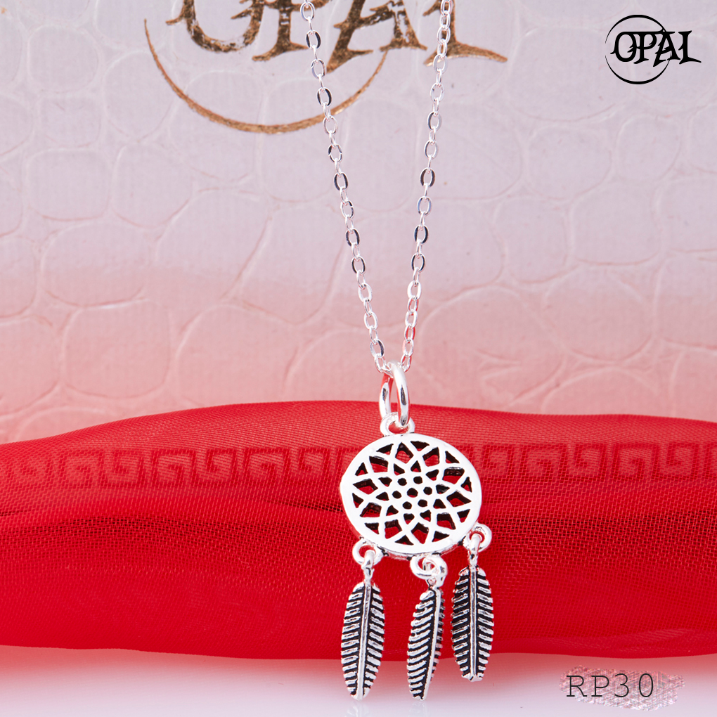 RP30- Bộ mặt và dây chuyền bạc OPAL