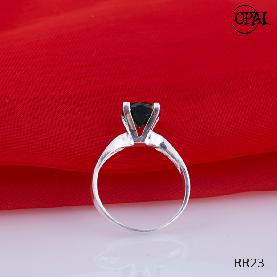 RR23-Nhẫn bạc đính đá Ross OPAL