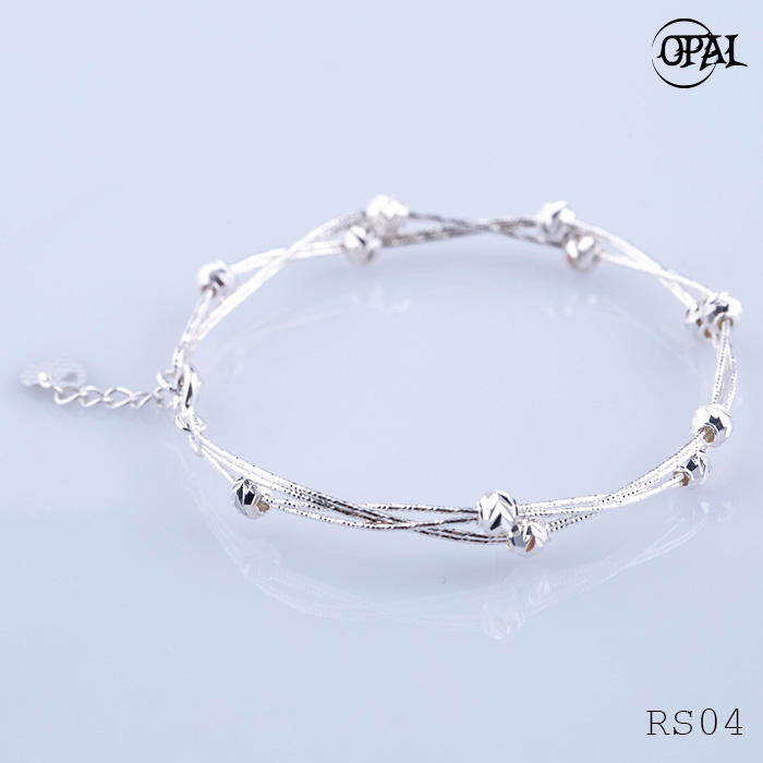 RS04- Bộ trang sức bạc đính đá ross OPAL