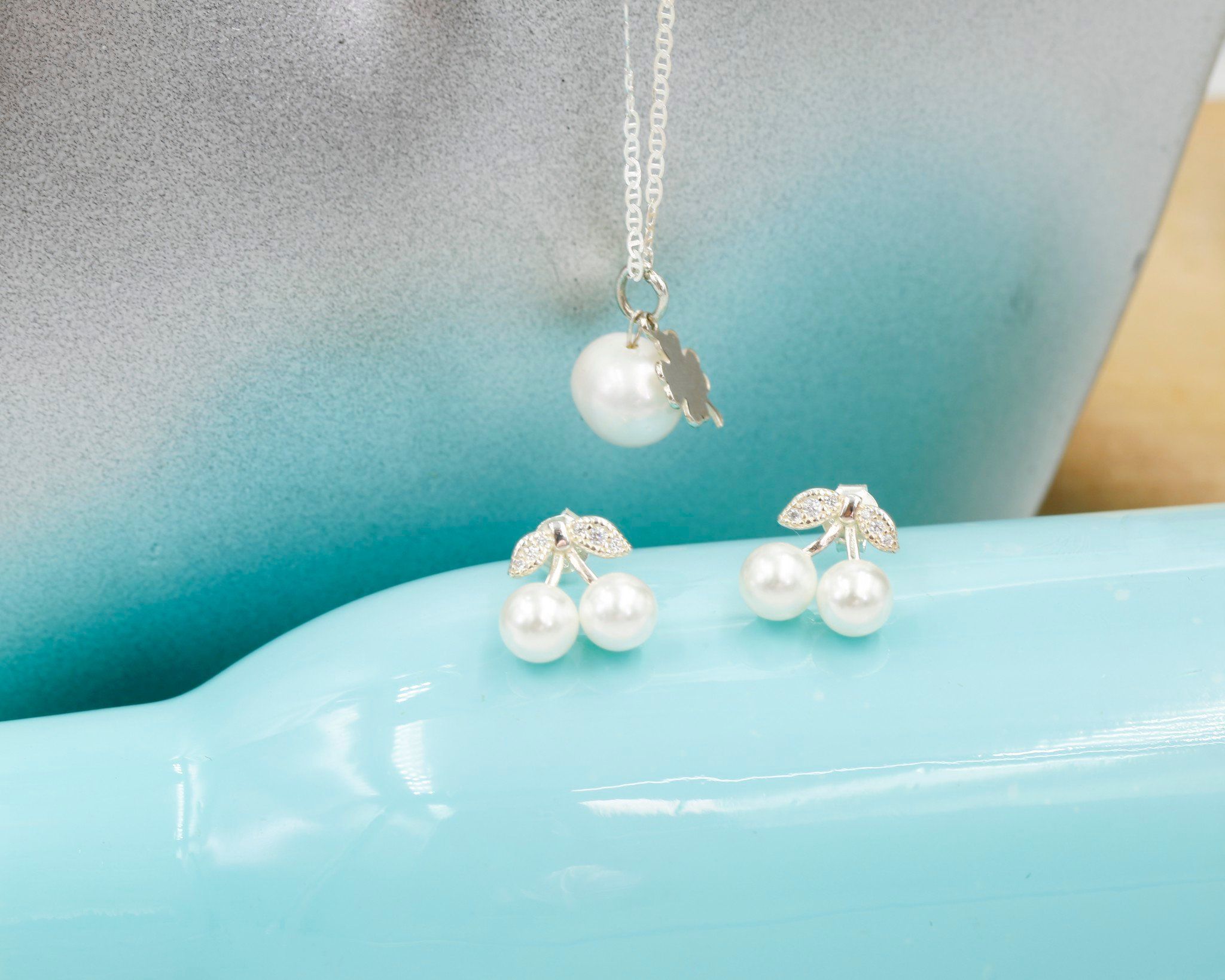 Dây chuyền Hoa tai Opal