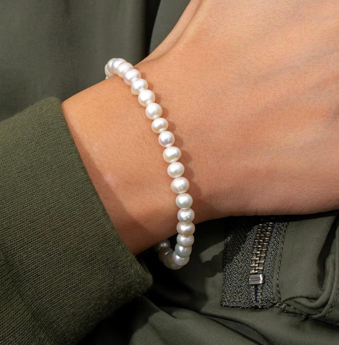 Vòng tay ngọc trai nam phong cách nam tính , lịch lãm , trẻ trung ấn tượng thương hiệu Opal