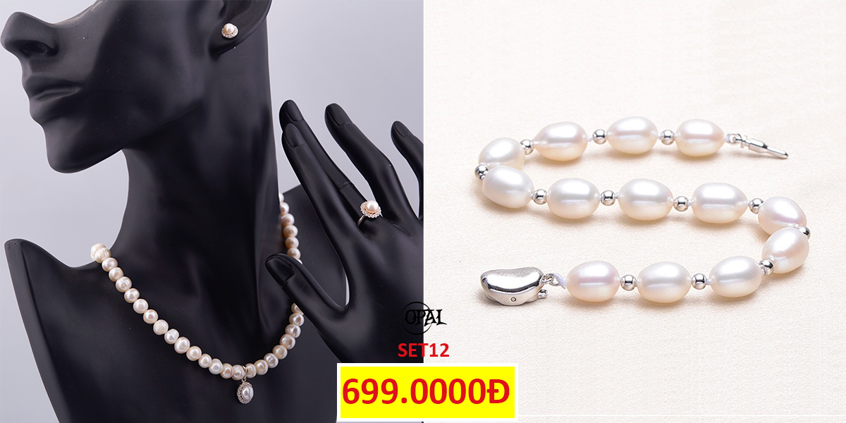 SET12- Bộ trang sức Ngọc Trai Opal