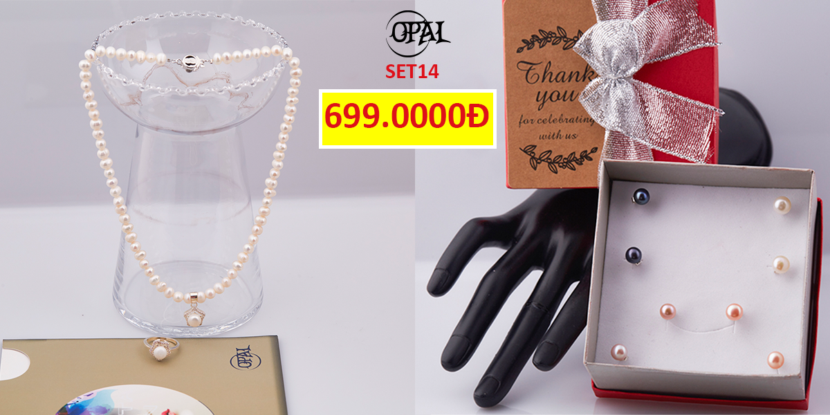 SET14- Bộ trang sức Ngọc Trai Opal