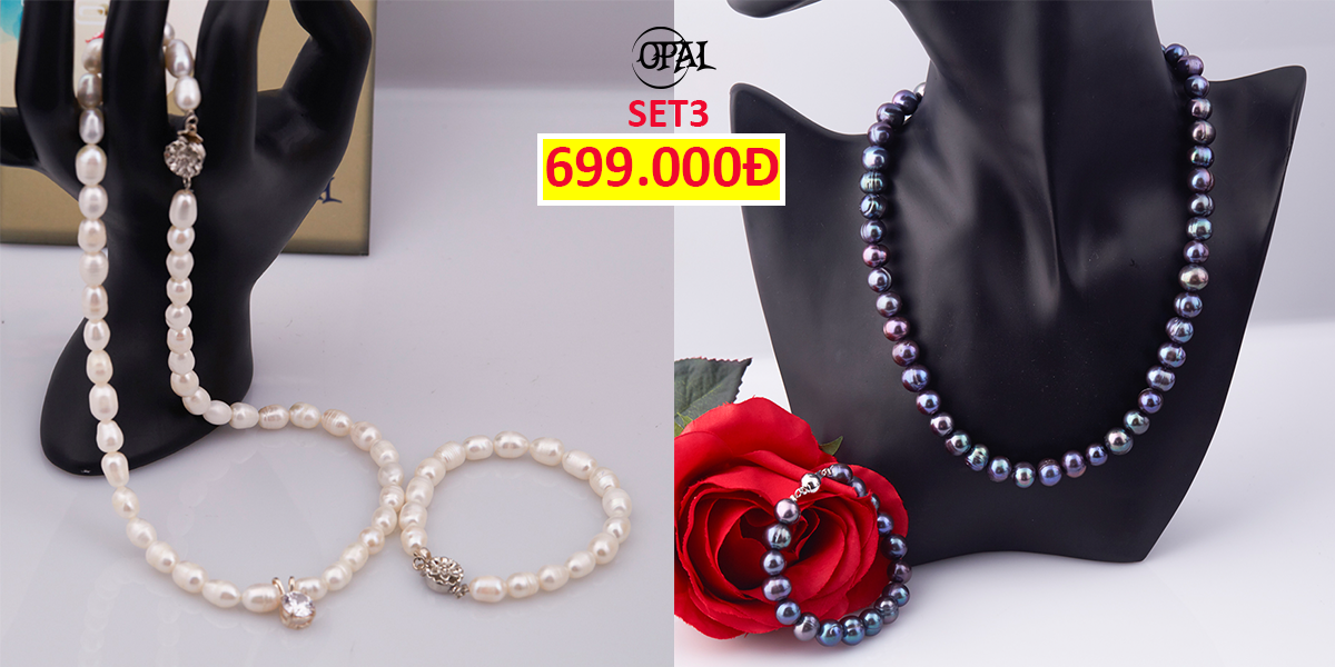SET3- Bộ trang sức Ngọc Trai Opal
