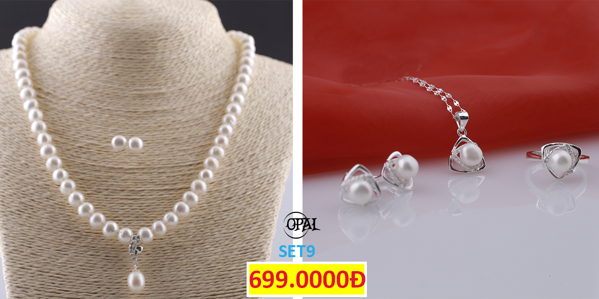 SET9- Bộ trang sức Ngọc Trai Opal