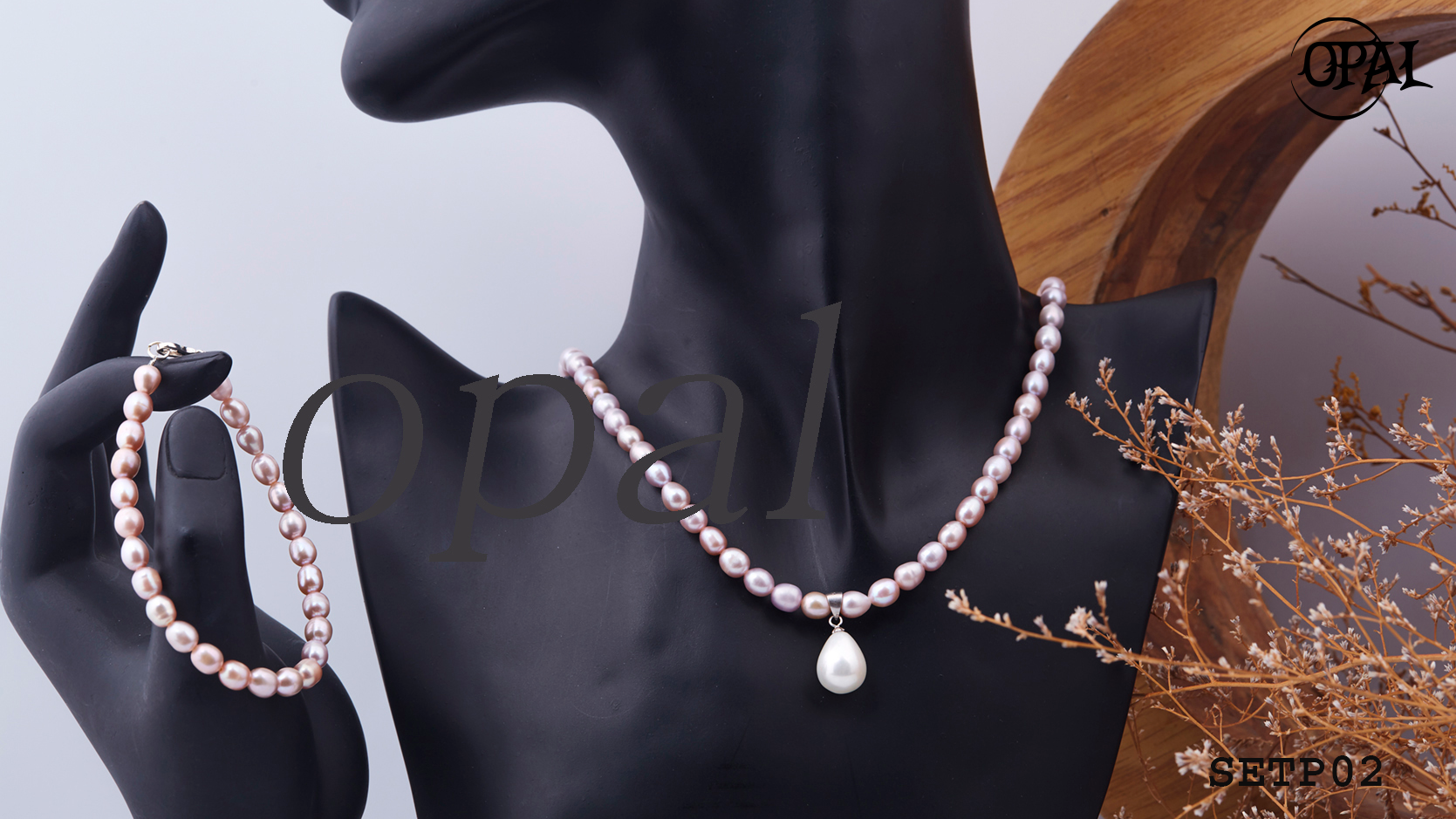 SETP02 - Bộ trang sức ngọc trai OPAL