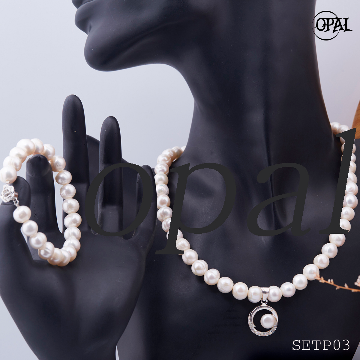 SETP03 - Bộ trang sức ngọc trai OPAL