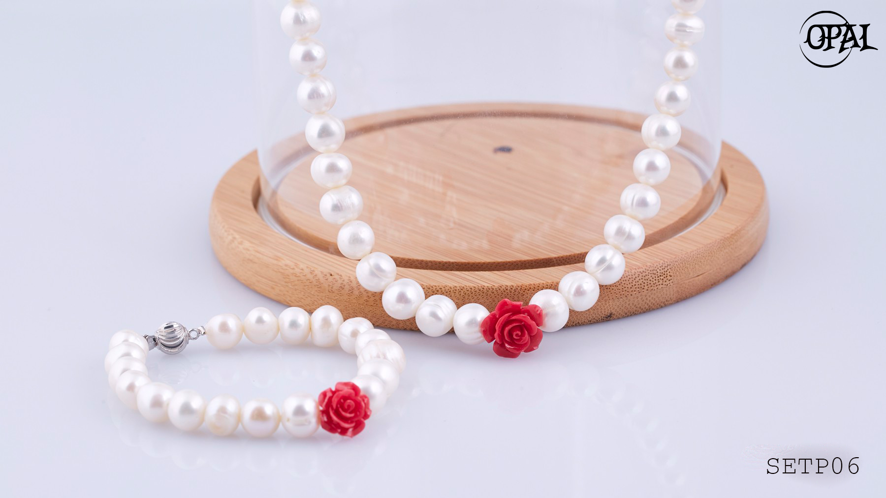 SETP06 - Bộ trang sức chuỗi ngọc trai OPAL