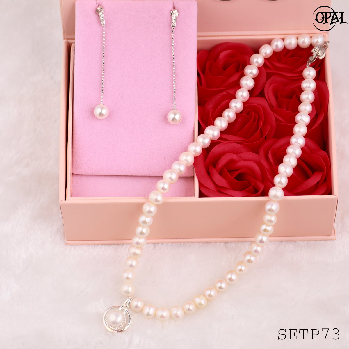 SETP73-Bộ trang sức ngọc trai OPAL