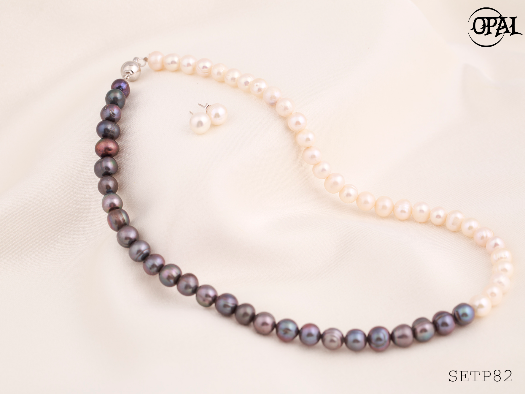 SETP82-Bộ trang sức ngọc trai OPAL