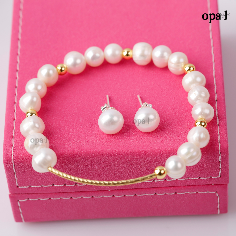 Set vòng tay và bông tai thương hiệu Opal HT2