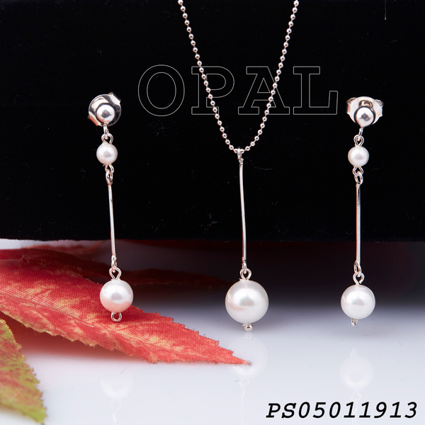  PS05011913. - Bộ trang sức ngọc trai tự nhiên OPAL 