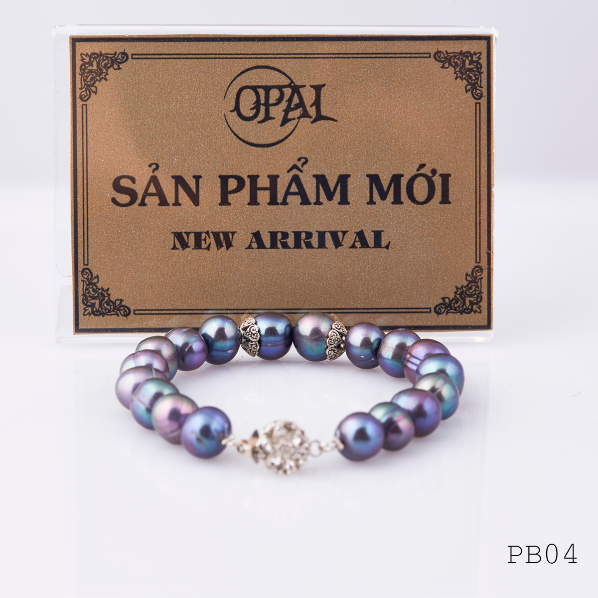 PB04 - Chuỗi vòng tay ngọc trai tự nhiên OPAL