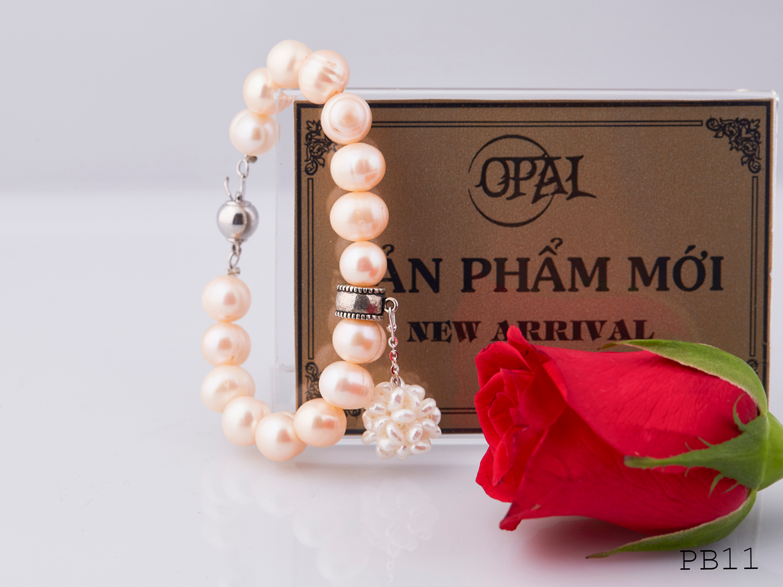 PB11 - Chuỗi vòng tay ngọc trai OPAL