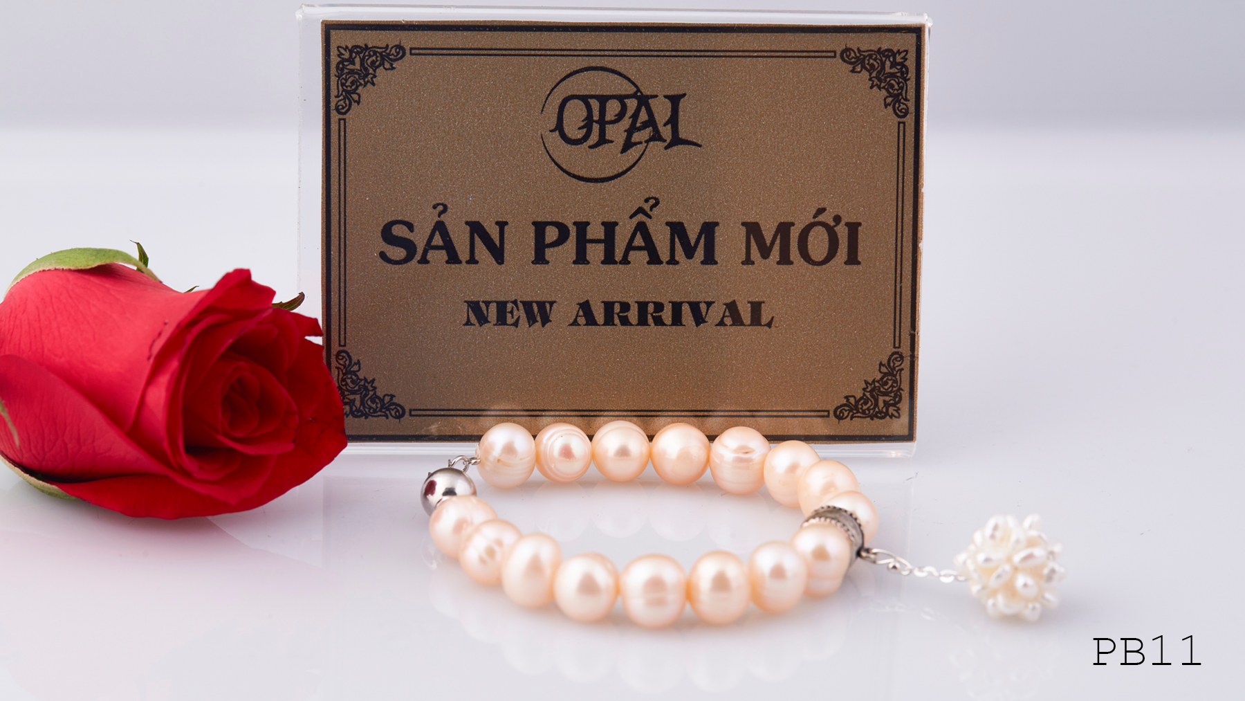 PB11 - Chuỗi vòng tay ngọc trai OPAL