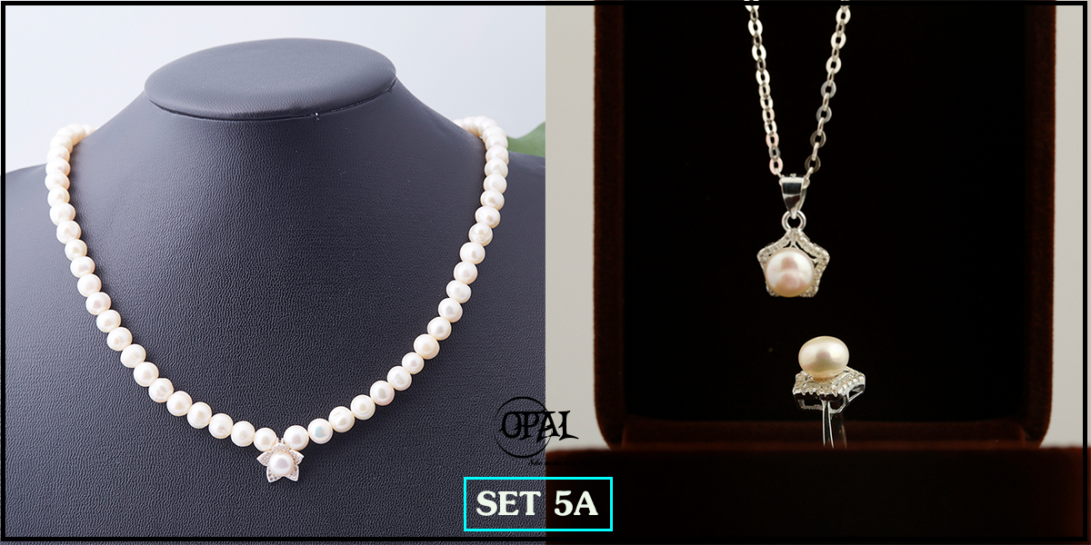 SET5A- Bộ trang sức ngọc trai OPAL