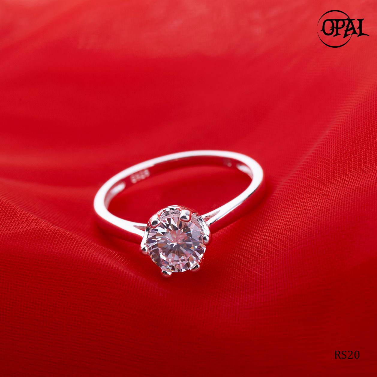 RS20 - Bộ trang sức bạc đính đá ross OPAL