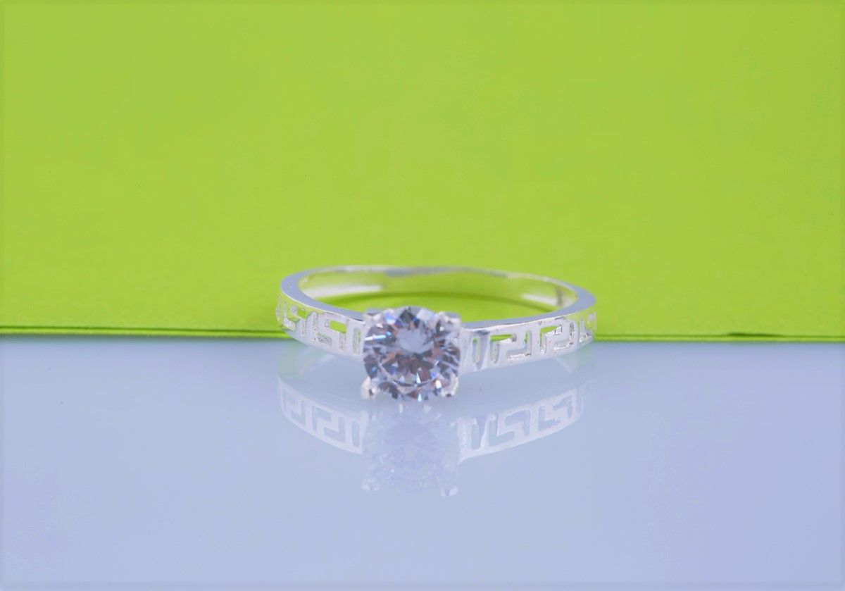 W4-DQ22-NHẪN BẠC ĐÍNH ĐÁ ROSS 5LI TRẺ TRUNG OPAL
