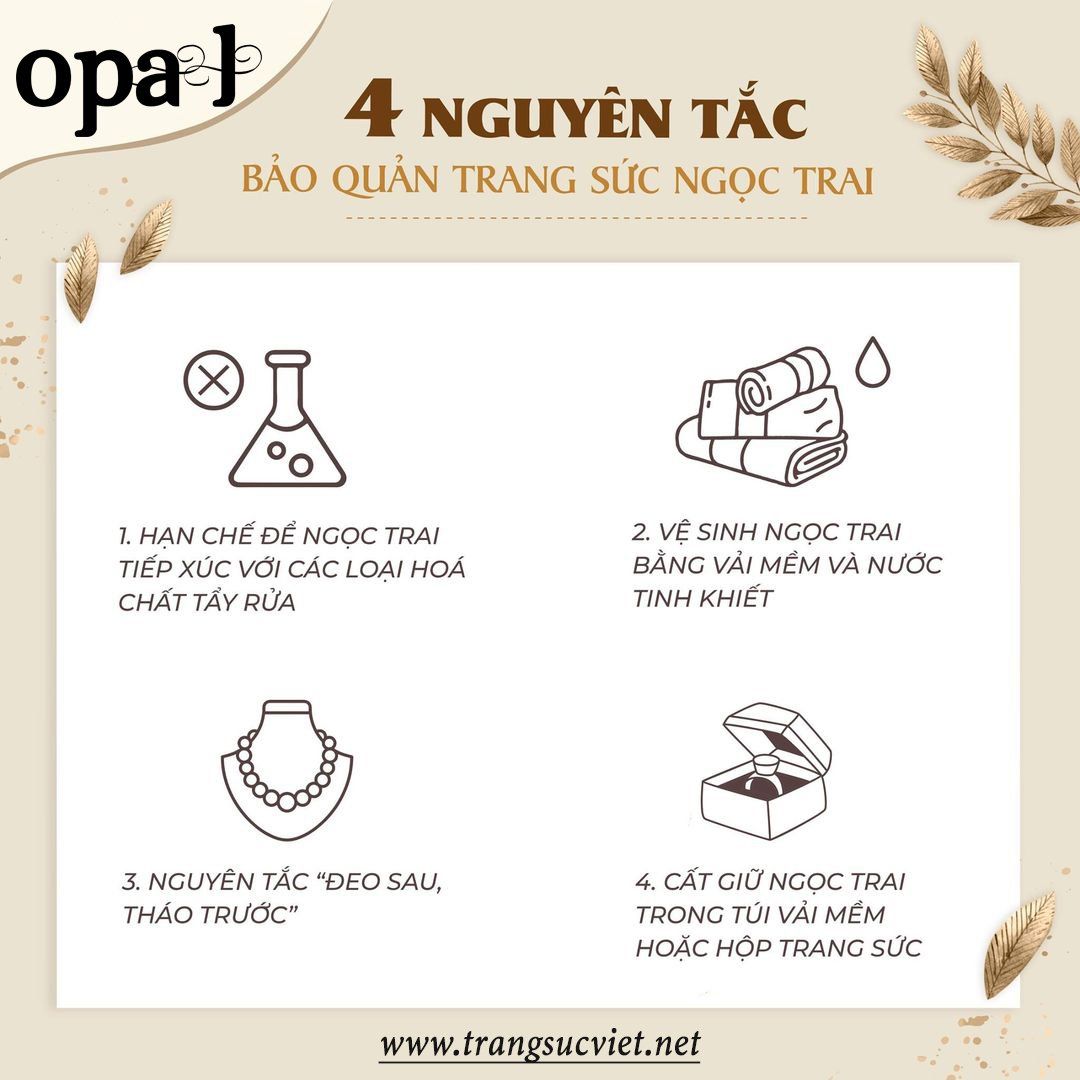 Hoa tai Ngọc Trai Opal