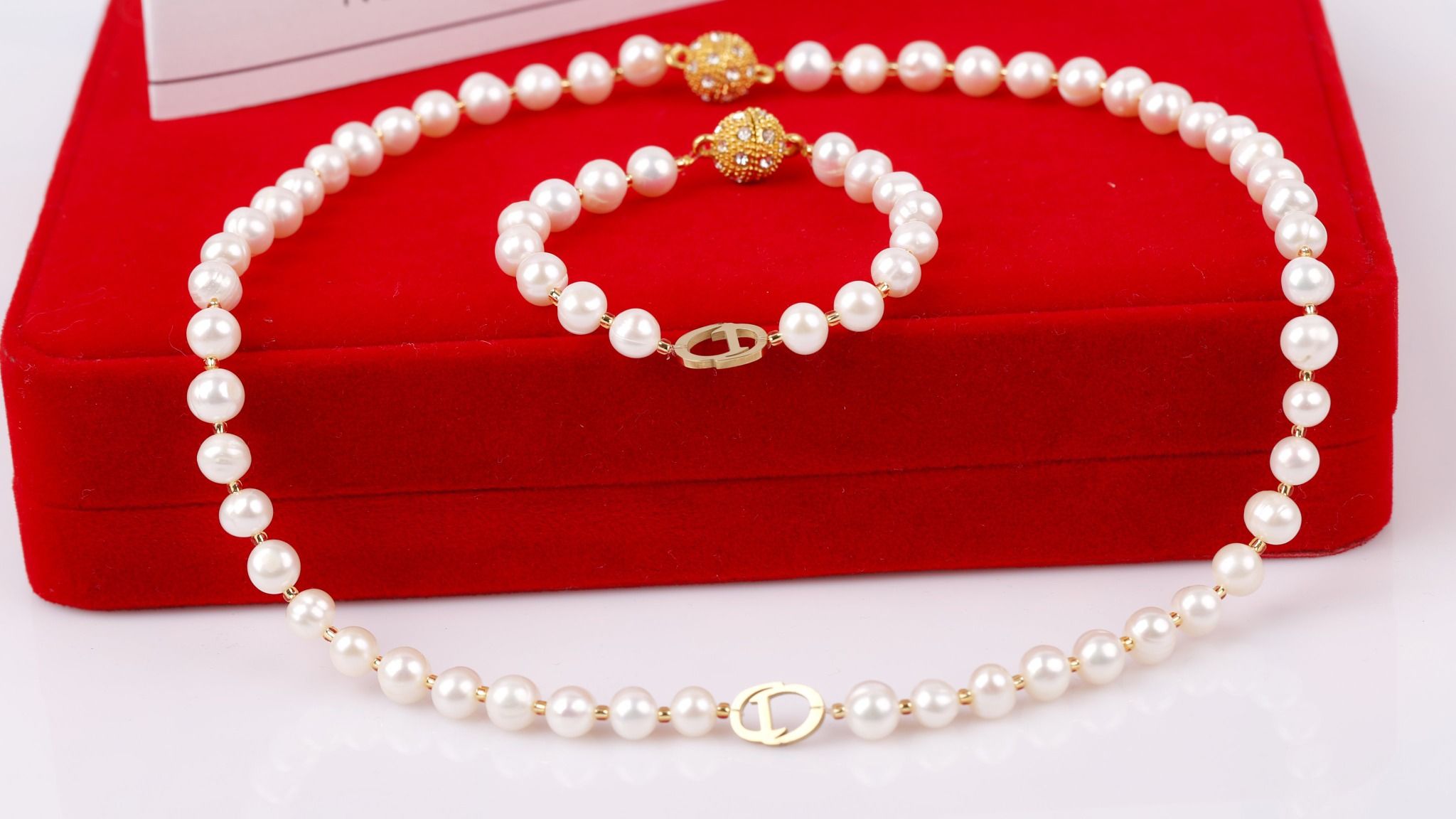 vòng cổ, vòng tay, hoa tai ngọc trai Opal - PBEN12212