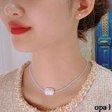 Vòng cổ Ngọc Trai Baroque Phong cách Châu Âu thương hiệu Opal 