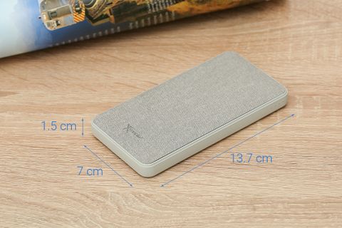 Pin sạc dự phòng Polymer 10000mAh Type C PD QC3.0 Xmobile P68D Xám