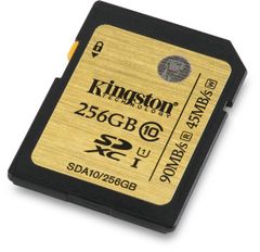  Cards Kingston Sdhc/Sdxc Uhs-I Class 10  256Gb  Sda10 