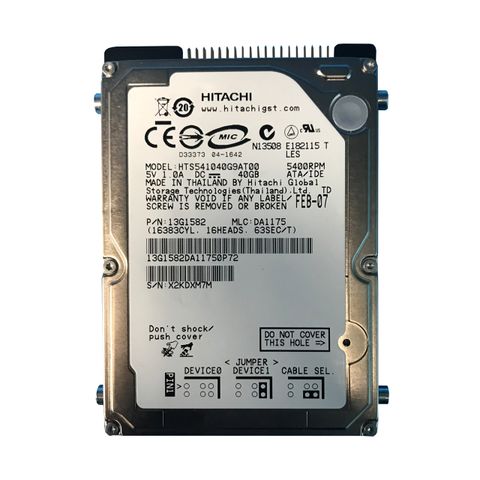 Hdd Ibm Ata 40Gb - 2.5'