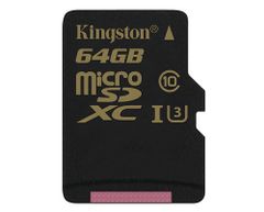  Kingston Gold Microsd Uhs-I Speed Class 3 (U3) 64Gb  Sdcg/64Gbsp 