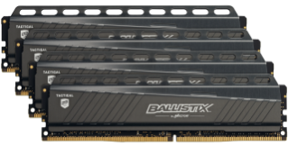 Crucial Ballistix Tactical 64Gb Kit (4 X 16Gb) Ddr4-3000 Udimm