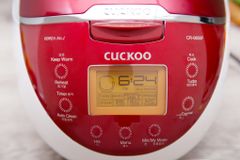  Nồi cơm điện tử Cuckoo CR-0655F Trắng Đỏ 