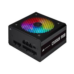  Nguồn máy tính Corsair CX550F RGB Black 80 Plus Bronze – Full Modul 