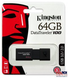 Usb Kingston 64gb Dt100g3 Usb 3.0