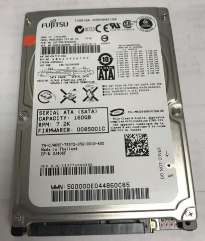 Hdd Fujitsu Ata 160Gb - 2.5'