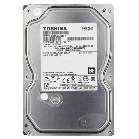 Hdd Toshiba Sata 500Gb - 3.5'