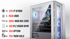  Bộ Pc Msi Intel Thế Hệ 12-intel I7 12700k-main Z690-ddr4 16gb-ssd 250gb M.2 Nvme 