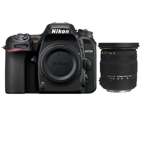 Máy Ảnh Nikon D7500 Body + Sigma 17-50mm